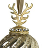 Weihnachtskugel Geweih Glas Gold ø8cm
