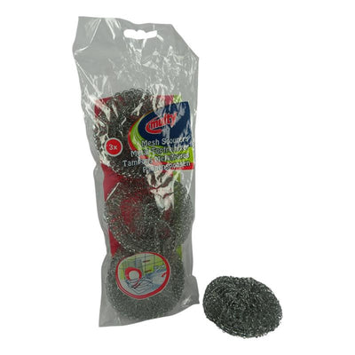Multy Pfannenschwamm aus Metall, Packung mit 3 Stück