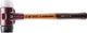 Halder Kunststoffhammer | Länge 490 mm Hauptt. 80mm | mittelhartes Holz | Gummi schwarz superplastisch weiß | 1 Stück - 3027.080 3027.080