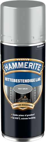 Hitzebeständige Hammerite-Farbe | matt | grau | sprühen | 400 ml – 5111739