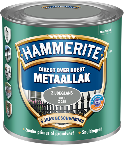 Hammerite Metalllack seidenglänzend | grau | z218 | 250 ml – 5123986