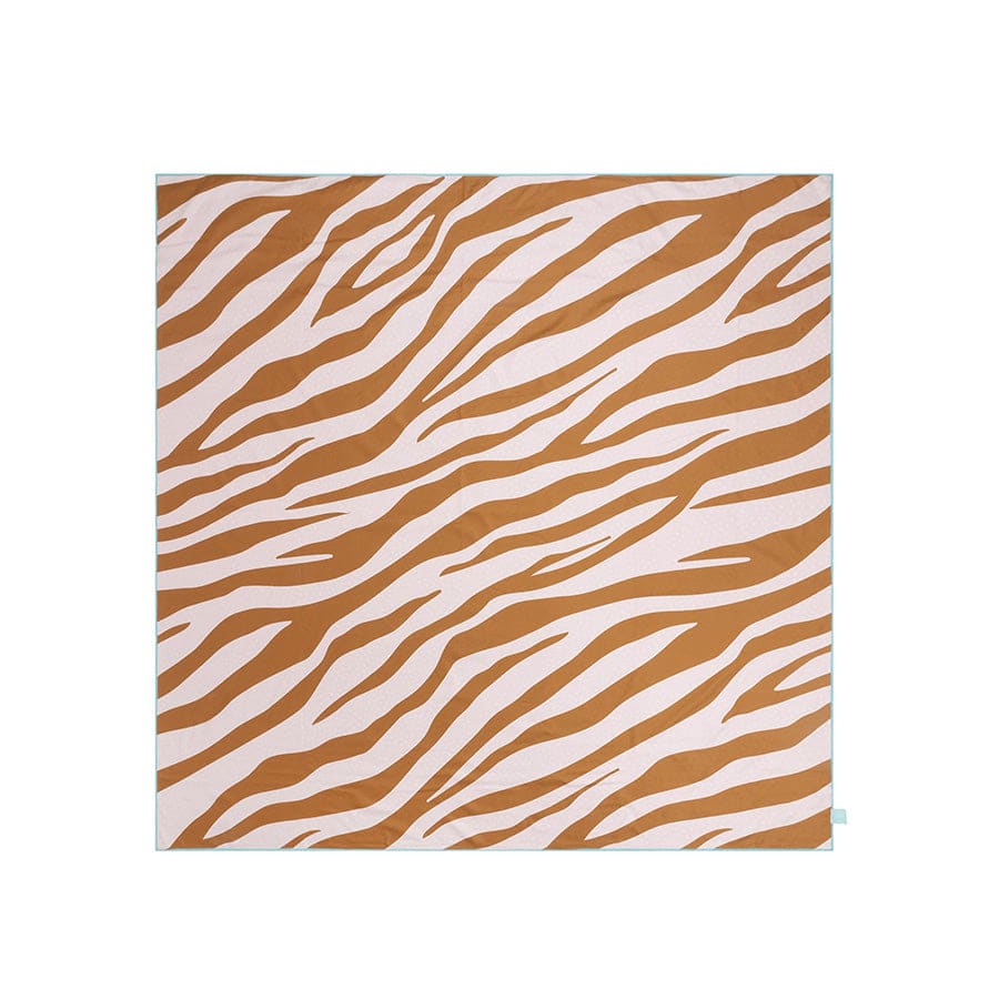 Lebendige Streifen | Orangenmikrofasel -Handtuch 180 x 180 cm