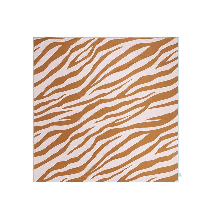 Lebendige Streifen | Orangenmikrofasel -Handtuch 180 x 180 cm