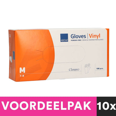 Abena Abena Poedvije Vinylhandschuhe Größe mittel 100 Stück Rabattpaket
