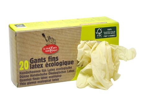 La Droguerie Ecologique Handschuhe Latex One -Time Use s s