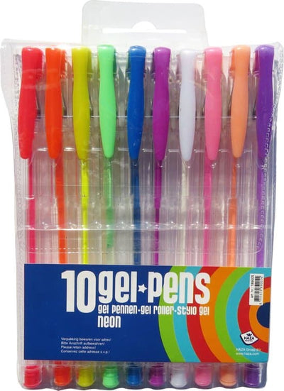 Van der doelen haza gel Stifte Neon 10 Stücke