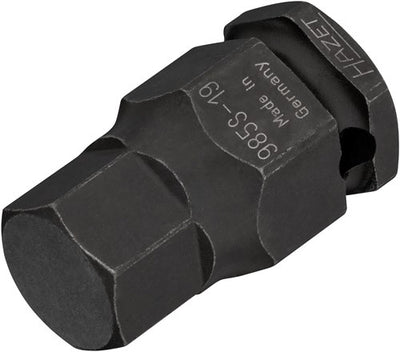 Hazet Kraft-Steckschlüsseleinsatz 985s-19 1 2 Zoll (12,5 mm) Vierkant-Hohl-Innensechskant-Profil SW 19 mm