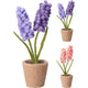 Home-Styling-Hyazinthe aus Filz im Topf 21 cm