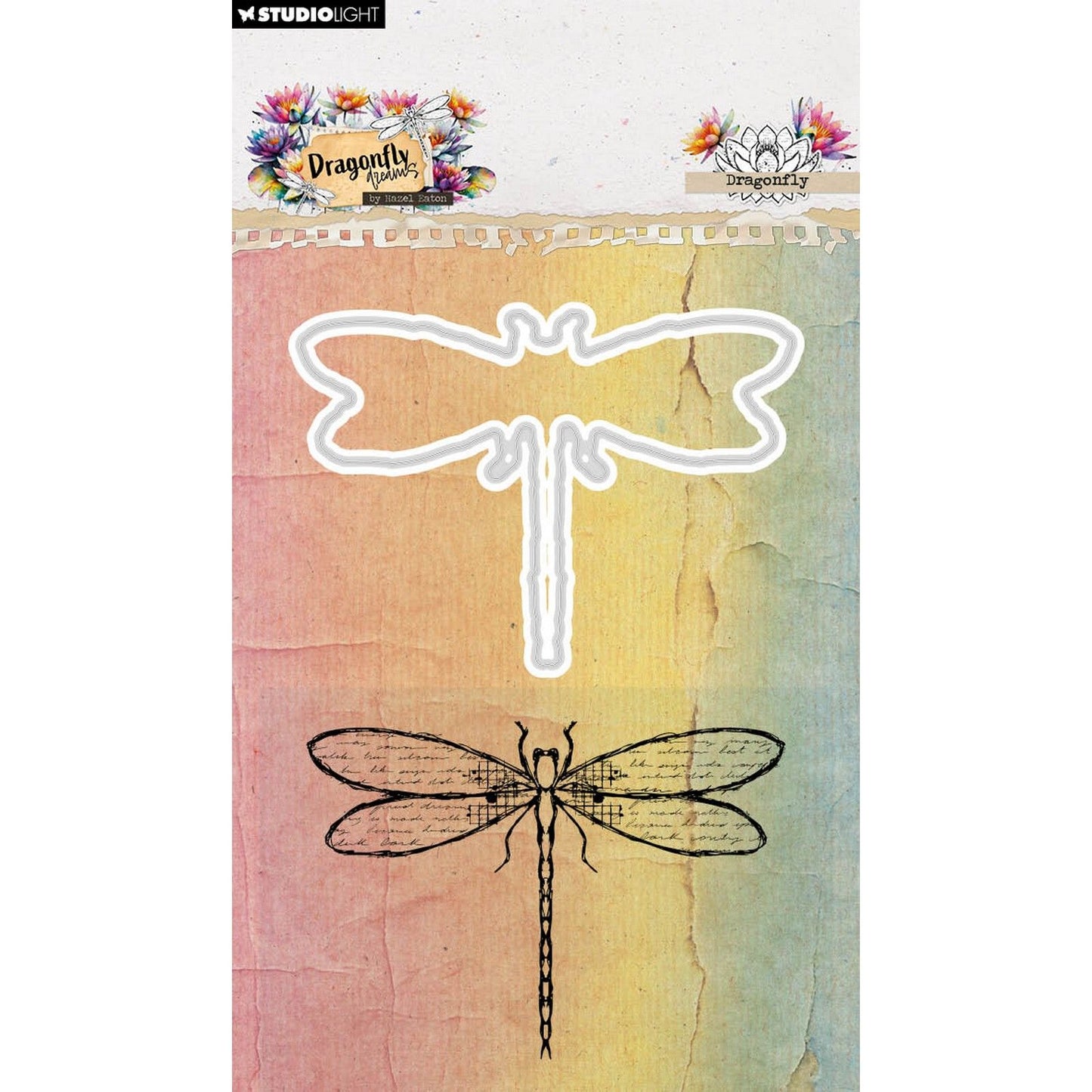 Studiolicht • Hazel Eaton Stempel-Stanzform Libelle Libellenträume 90x136x1mm 2 Stück