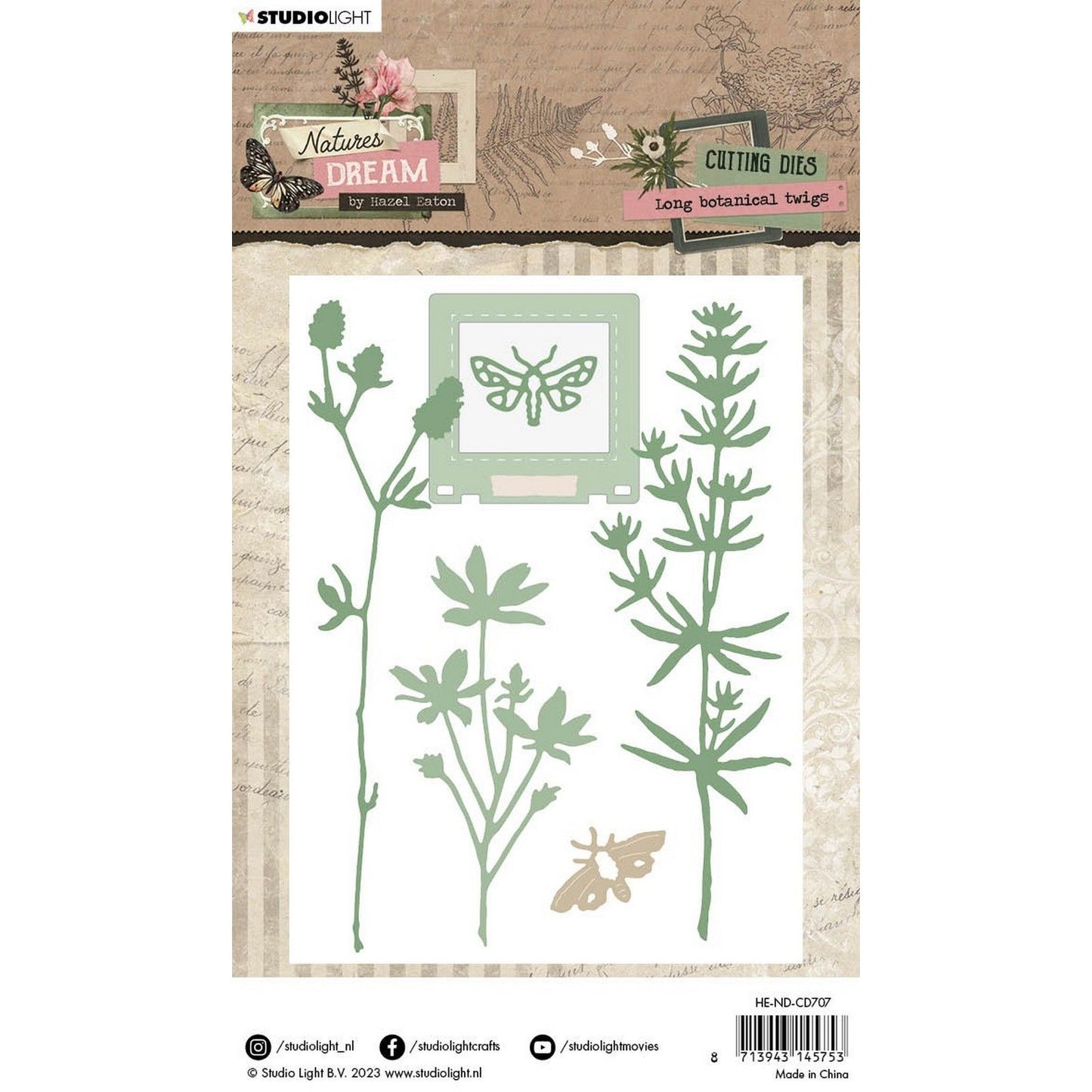 Studiolicht • Naturtraum-Stanzformen, lange botanische Zweige