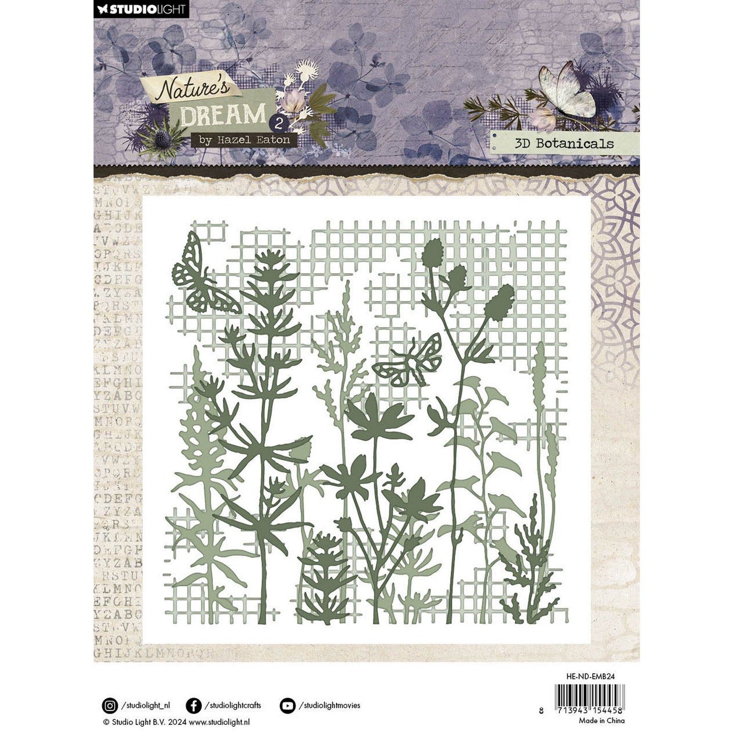 Studiolicht • Nature's Dream 2 Prägefolder 3D Botanicals