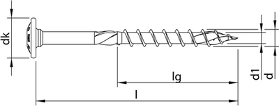 Heco-topix-plus a2 8,0 x 240, tk, gegenkopf t40, dd, 50 stk - hc61887