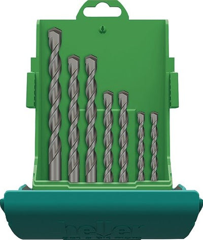 Heller Beton-Steinbohrer-Set | 7-teilig | D. 4 5 2 x 6 8 10 12 mm | 1 Stück - 16884 - 16884a