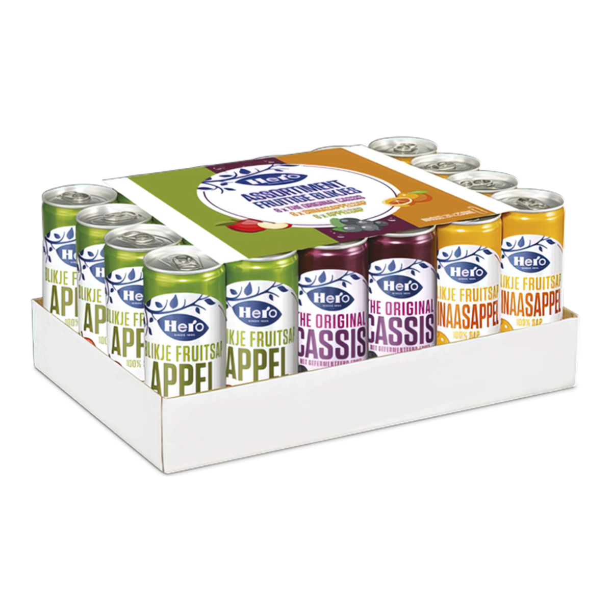 Hero sortierte Tablett-Kleindosen (24x 25cl)