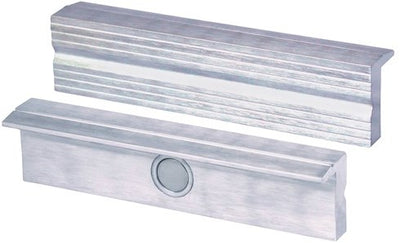 Heuer Schutzbacken für Schraubstock | für Backenbreite 140 mm | geripptes Profil | Aluminium | 1 Paar - 110140 110140