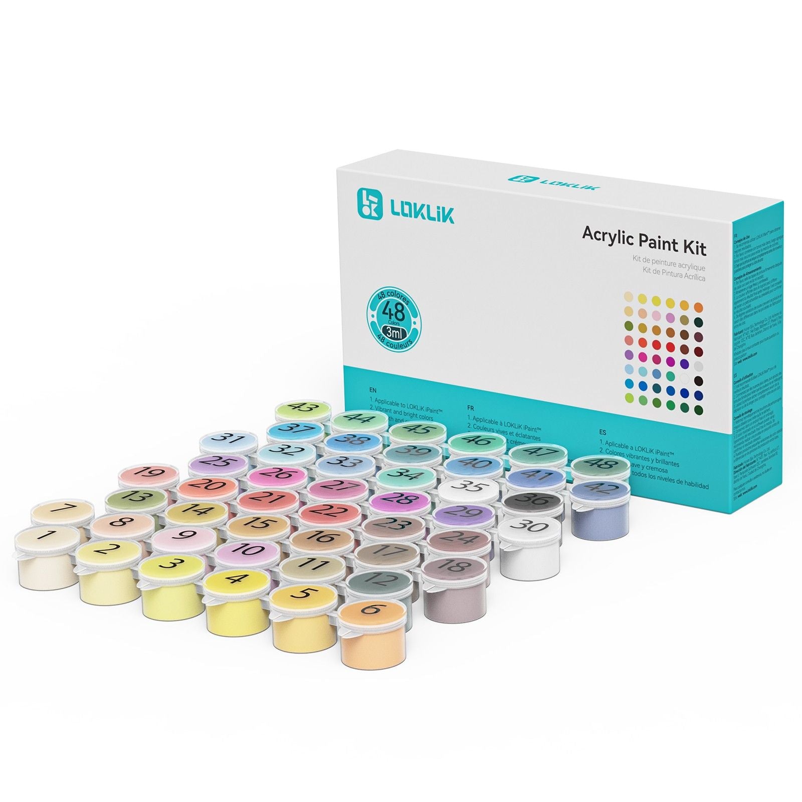 Loklik • Acrylfarben-Set – 48 Farben