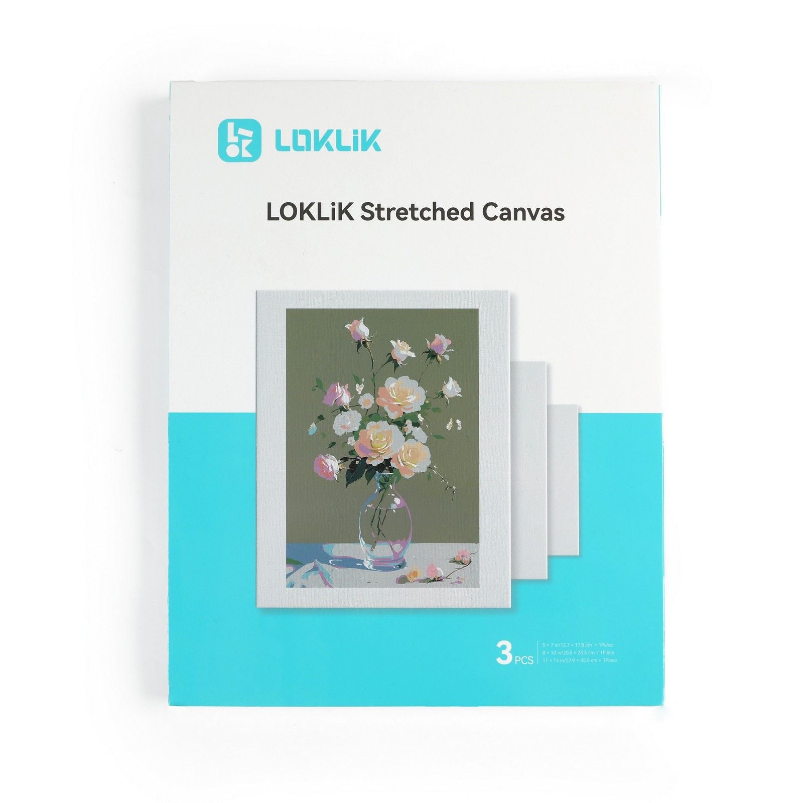 Loklik • Spannleinwand-Set 3tlg