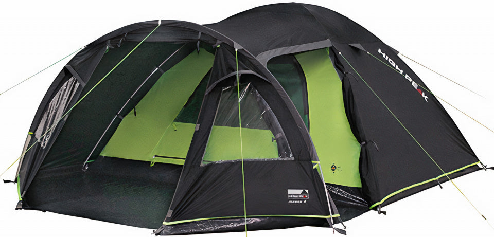 Familienzelt Meso 4-Personen 360 x 240 x 130 cm Schwarz