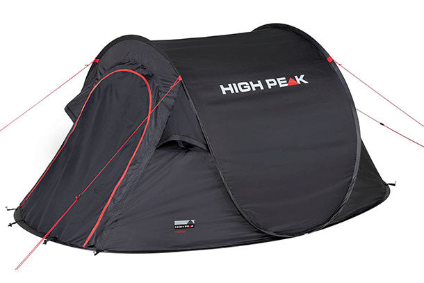 High Peak Vision 2.0 Popup-Zelt 2-Personen 235 x 140 cm Schwarz
