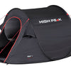 High Peak Vision 2.0 Popup-Zelt 2-Personen 235 x 140 cm Schwarz