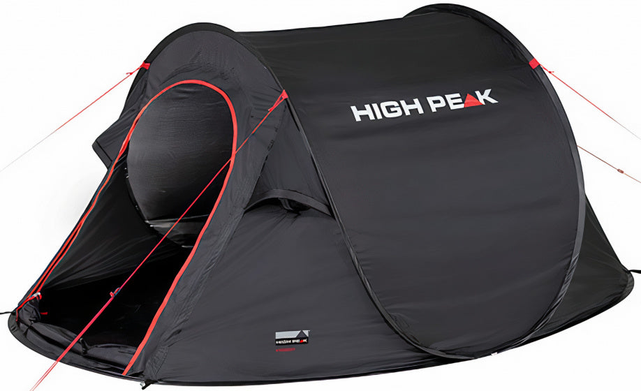 High Peak Popup Tent Vision 3-Personen 235 x 180 x 100 cm Schwarz