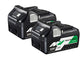 Hikoki 2x BSL36A18 Multi-Volt-Akku – 36 V 2,5 Ah 18 V 5,0 Ah Li-Ion – 373788