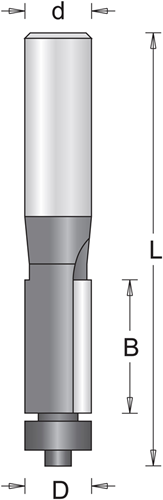 Hikoki Kantenfräser 16mm Schaft=8mm+Lager
