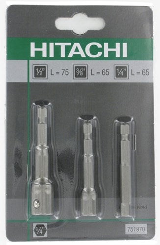 Hikoki-Zubehöradapter. 3-teilig 1 4 -3 8 -1 2 | 751970 - 751970
