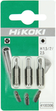 Hikoki Zubehör Bits 1 4 Sechskant 1,5 2 2,5 mm 4100306