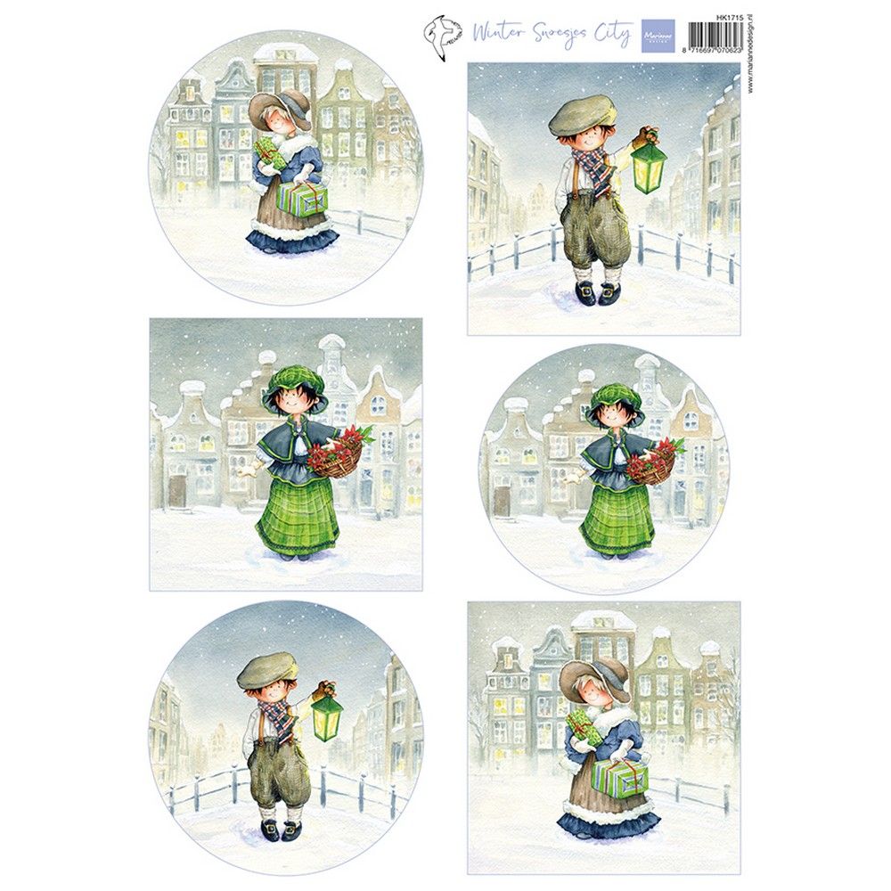 Marianne Design • Schneidebogen Hetty's Süßigkeiten – Winterstadt