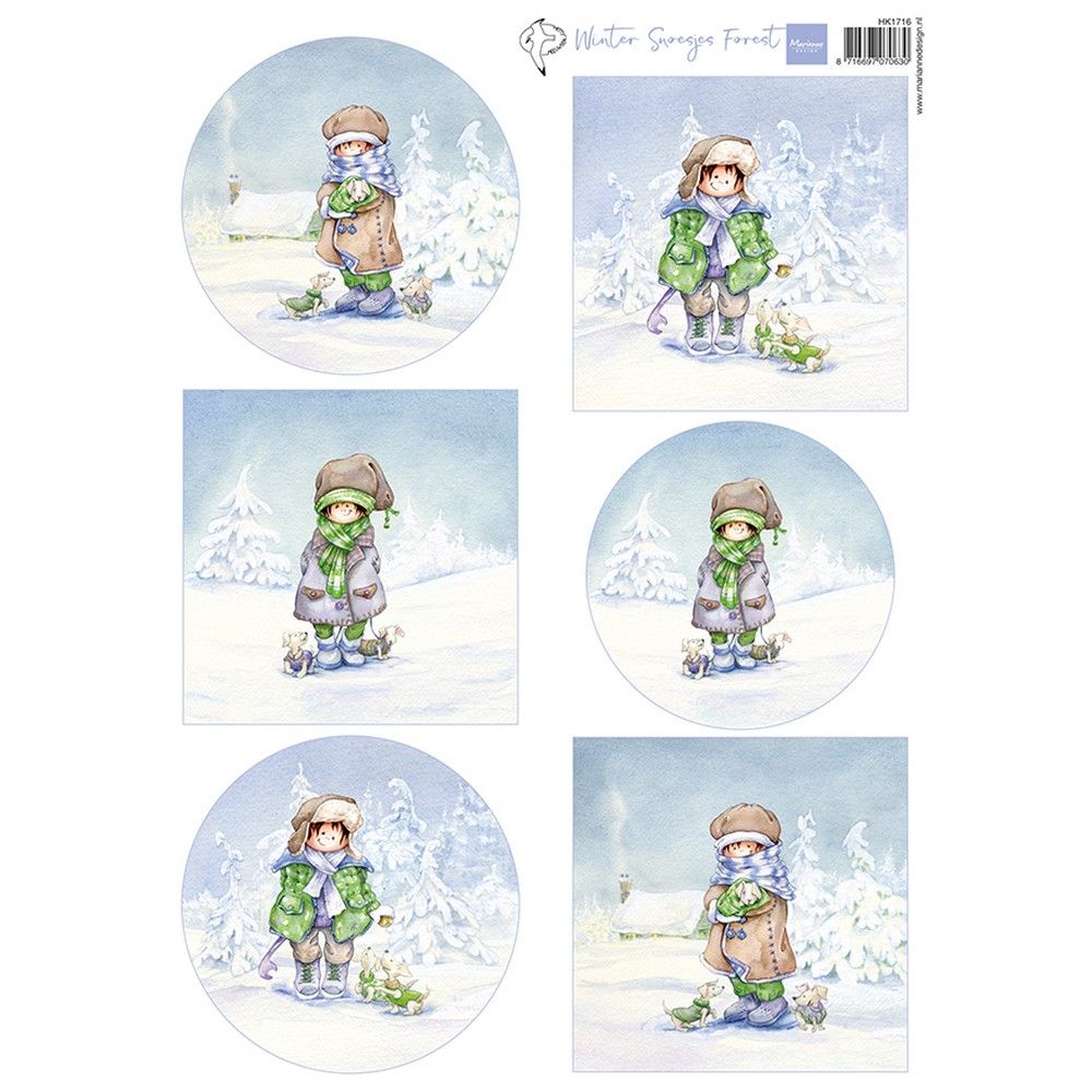 Marianne Design • Schneidebogen Hetty's Süßigkeiten – Winterwald