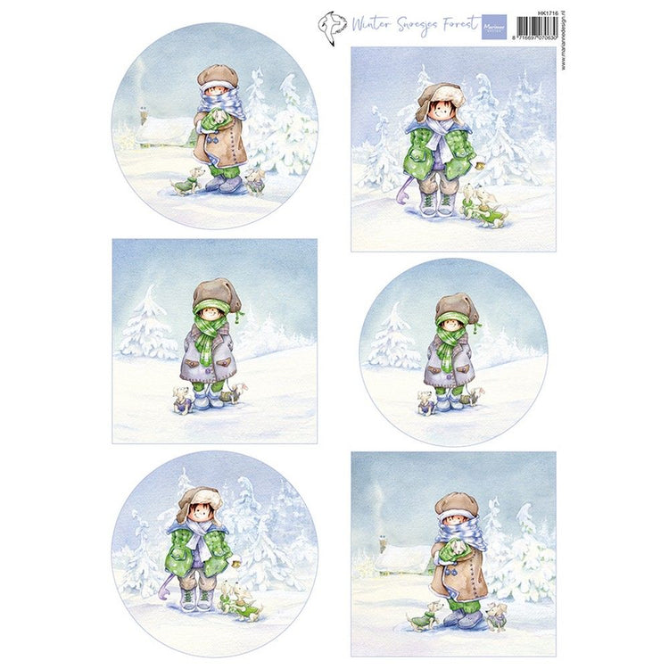 Marianne Design • Schneidebogen Hetty's Süßigkeiten – Winterwald