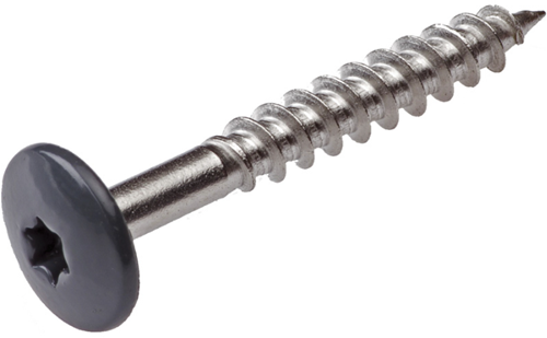 Hoenderdaal HPL-Schraube Edelstahl-A2 Torx TX20 ​​Anthrazitgrau RAL7016 4,8x38 | 100 Stück - 0346.30.37528