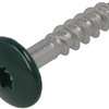 Hoenderdaal-Befestigungselemente Hoenderdaal HPL-Schraube Edelstahl-A2 Torx TX20 ​​Kieferngrün RAL6009 4,8 x 25 | 100 Stück - 0346.30.37122
