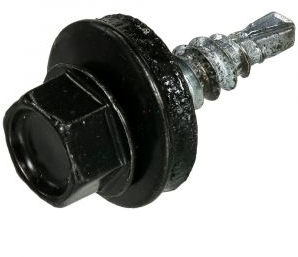 Homefix Profilblechschraube VZ 6K Schwarz RAL9005 4,8x20 | 20 Stück - 6701.21.30020