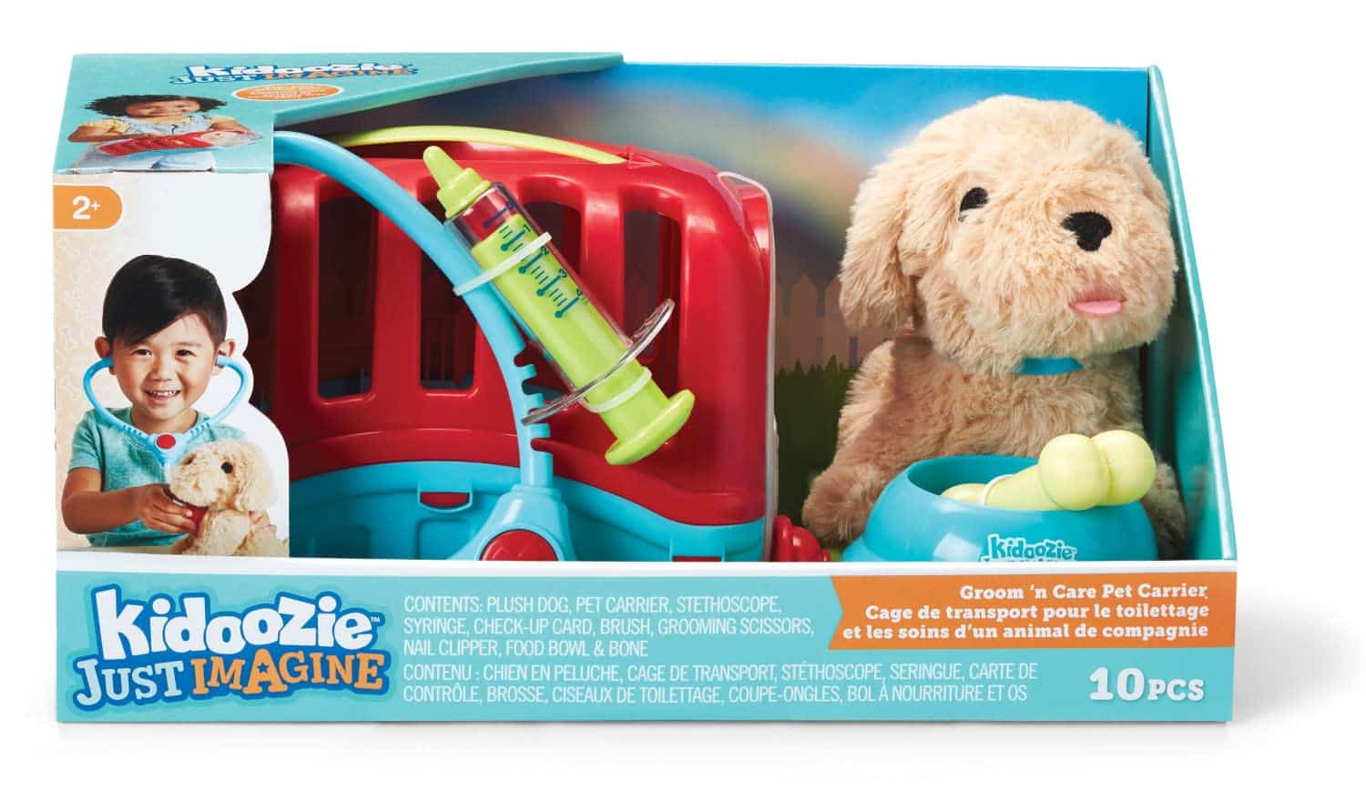 Kidoozie Bräutigam und Care Hundetür mit Accessoires.