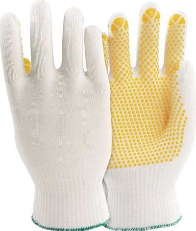 Honeywell-Handschuh | Größe 10 weiß gelb | und 388 PSA Kategorie II | Polyamid-Baumwolle | 10 Paare - 091210142x 091210142x