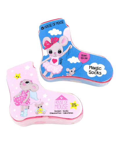 House of Mouse Magic Socken für Größe 33-39 wurde blau oder rosa geliefert
