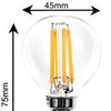 HP LED Bullet E14 1–10 W 2200 K Filament klar – LED7928