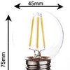HP LED Bullet E27 1–10 W 2200 K Filament klar – LED7938