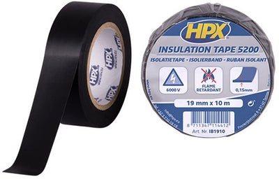 Hpx PVC Isolierband HPX 19 mm x 10 Meter schwarz