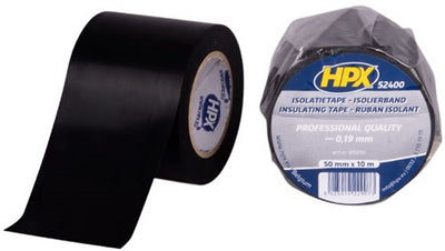 HPX PVC -Isolationsband 50 mm x 10 Meter - schwarz
