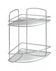 Metaltex Metaltex Onda Badezimmer Eckregal 2 Stockwerke 22x22x35 cm Silber