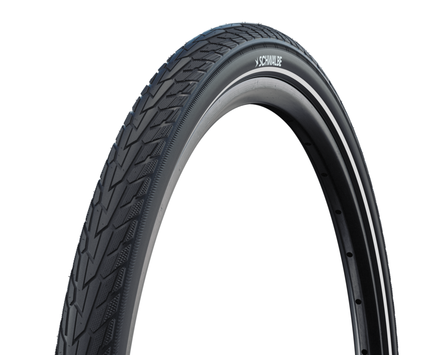 Schwalbe Road Cruiser – verkabelt – grüne Mischung – K-Guard – 700 x 40 C – Schwarz + Reflex