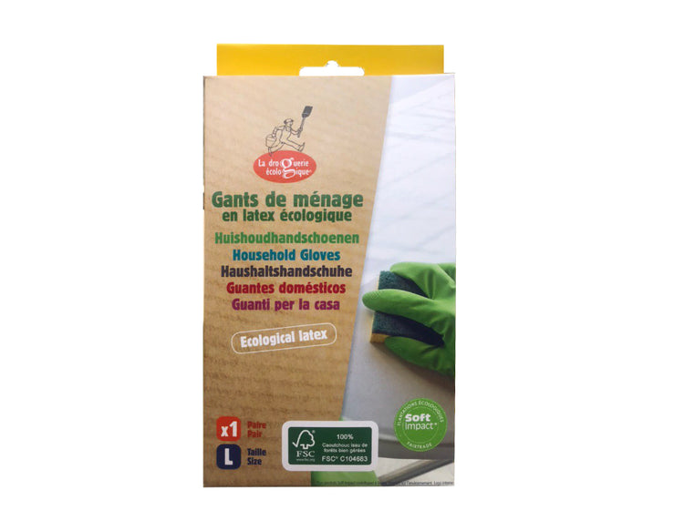 La Droguerie Ecologique Haushaltshandschuhe Natuurlatex FSC XL