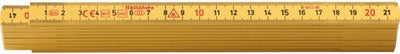 Hultafors Zollstock G 59 2 m – 10-teilig – gelb – hu200004 – hu200004