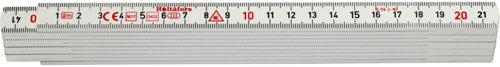 Hultafors Zollstock G 59 2 m – 10-teilig – Weiß – hu200064 hu200064