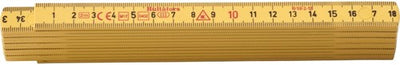 Hultafors Zollstock G 59 2 m – 12-teilig – gelb – hu200104 – hu200104