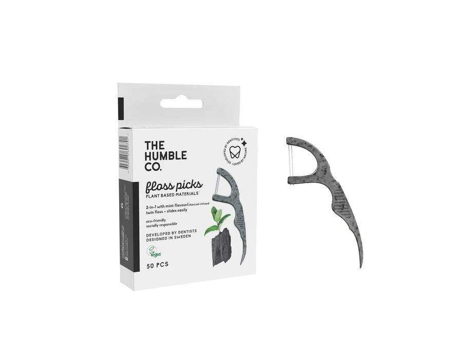 Der Humble Co. Zähne -Flosser Minzkohle