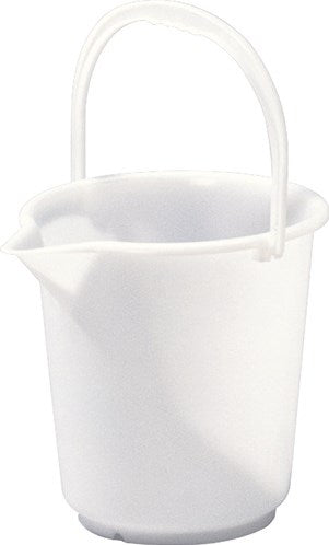 Hünersdorff Hunersdorff Eimer | 10,5 l Hochdruck-Polyethylen natur | Kunststoffhalterung | D. 286mm | Höhe 283 mm | 1 Stück - 941100 941100